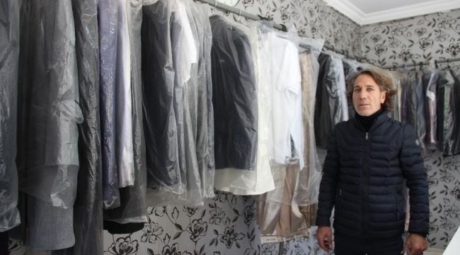 Depremzedelerin eşyaları kuru temizlemecide kaldı