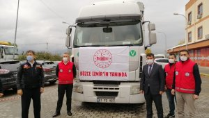 Düzce'den bir yardım tırı daha İzmir'e gönderildi