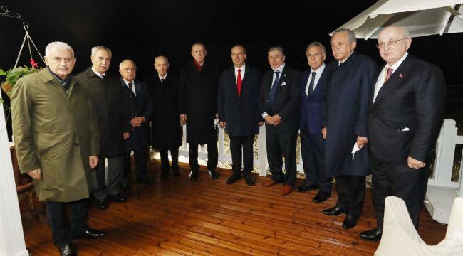 Erdoğan-Bahçeli ve 6 eski TBMM Başkanı Maraş'ta