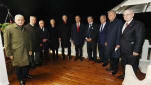 Erdoğan-Bahçeli ve 6 eski TBMM Başkanı Maraş'ta
