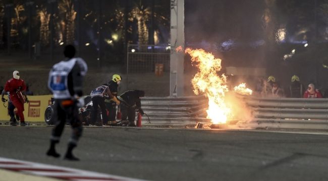 Formula 1 Grand Prix'sinde korkutan kaza