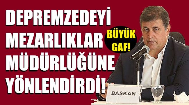 Gaf: Başkan, depremzedeye 'cenaze işlerini ara' dedi