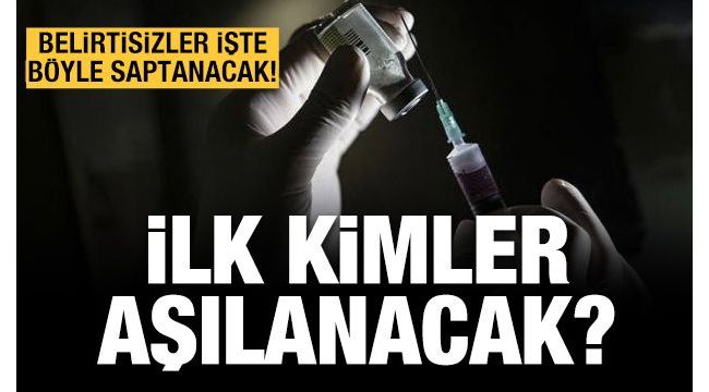 İlk 59 yaş altı aşılanacak