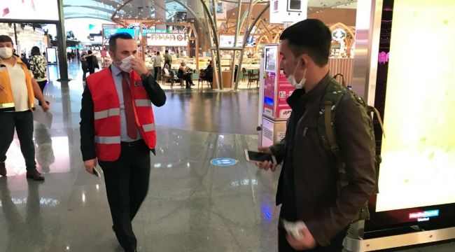 İstanbul Havalimanı'nda korona denetimi
