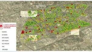 İşte yıkılan binaların haritası