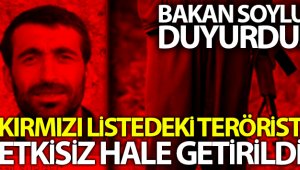 Kırmızı listedeki terörist etkisiz hale getirildi