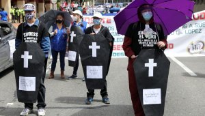 Kolombiya'daki hükümet karşıtı protesto 