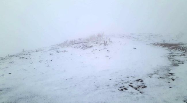 Konya'ya mevsimin ilk karı yağdı