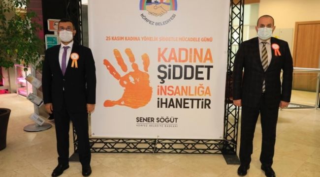 Körfez Belediyesi, "Kkadına şiddete hayır" dedi