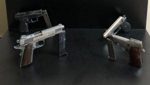 Plakasız motosiklet cephanelik gibi çıktı