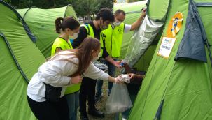 Rotary'den depremzedelere 100 çadırlık yaşam alanı