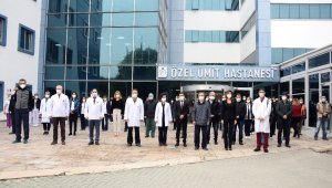 Sağlık çalışanları Atatürk'ü minnetle andı