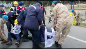 Somalı madencilerin Ankara'ya yürüyüşüne jandarma engeli