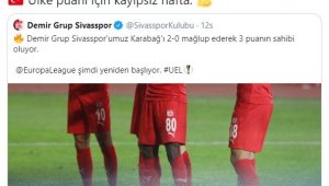 Spor Kulüpleri Sivasspor'u tebrik etti