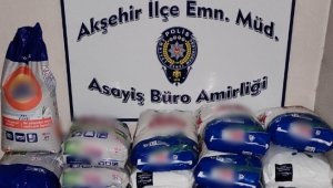 Akşehir'de sahte deterjan ve şampuan operasyonu