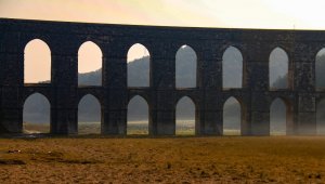 Alibeyköy Barajında korkutan görüntü