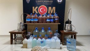 Avanos'ta sahte alkol operasyonu düzenlendi