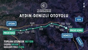Aydın-Denizli Otoyolu'nda hummalı çalışma