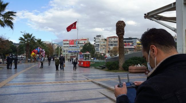 Aydın'da havadan korona virüs denetimi yapıldı