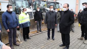 Başkale Belediyesi karla mücadele ekipleri kışa hazır