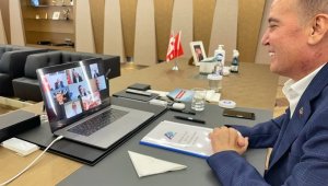 Başkan Böcek çevrimiçi düzenlenen ASBAŞ Toplantısına katıldı