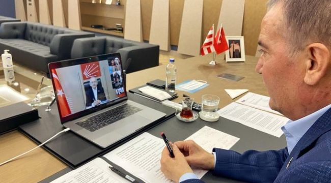 Başkan Böcek Kılıçdaroğlu başkanlığındaki çevrim içi toplantıya katıldı