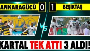 Beşiktaş deplasmanda galip geldi