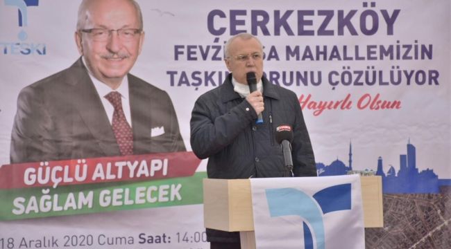 Çerkezköy'de su taşkınları artık son bulacak