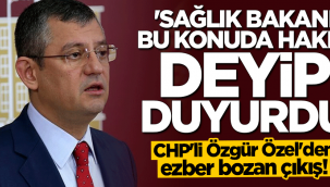 CHP'li Özgür Özel'den dikkat çeken çıkış
