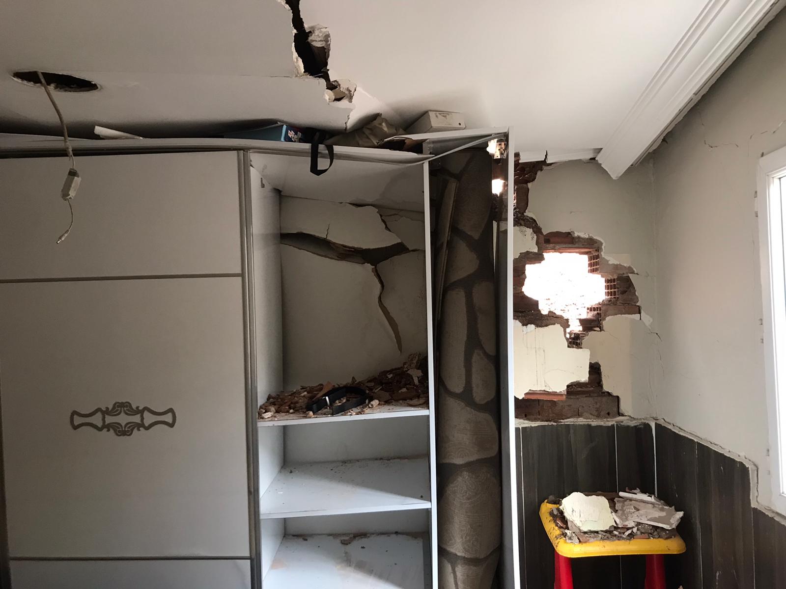 Çiğli'yi heyelan vurdu! 33 evde yıkılma tehlikesi