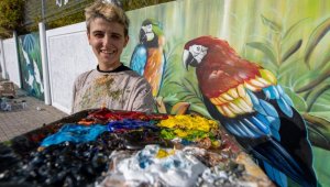 Doğal Yaşam Parkı'nın duvarlarına renk geldi