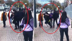 Düşüyormuş gibi yapıp taciz ediyordu!