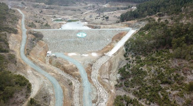 Eskişehir Mihalıççık Güreş Göleti'nde su tutulmaya başlandı