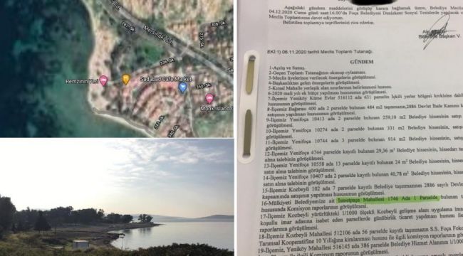 Foça Belediyesi arazi satacak!