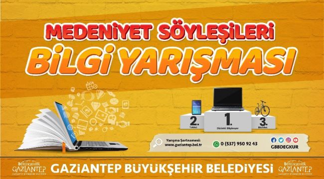 Gaziantep Büyükşehir'den Medeniyet Söyleşileri bilgi yarışması