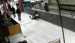 Genç avukatın düştüğü anlar kamerada