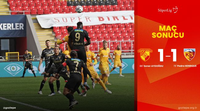 Göztepe tek puana razı oldu