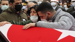 İzmir şehidine hüzünlü veda