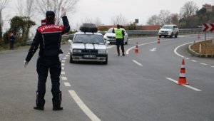 Jandarmadan dronlu, köpekli korona virüs denetimi