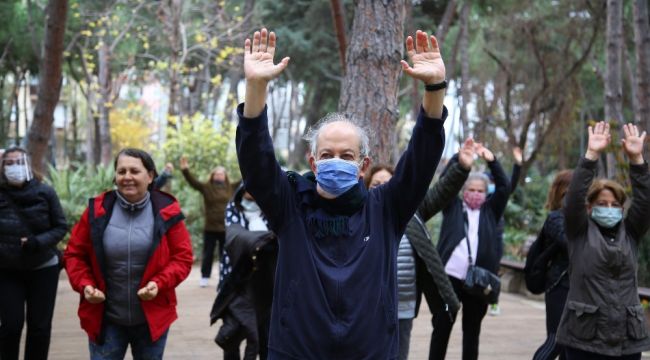 Kadıköy'de pandemi sürecinde açık havada spor zamanı