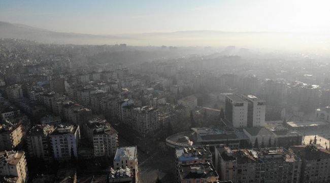 Kahramanmaraş'ta boş sokaklar havadan görüntülendi