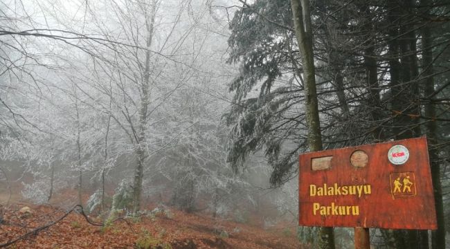 Kazdağları'na mevsimin ilk karı yağdı