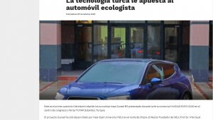 KKTC'nin yerli ve milli otomobili GÜNSEL, dünya basınında büyük ses getirdi