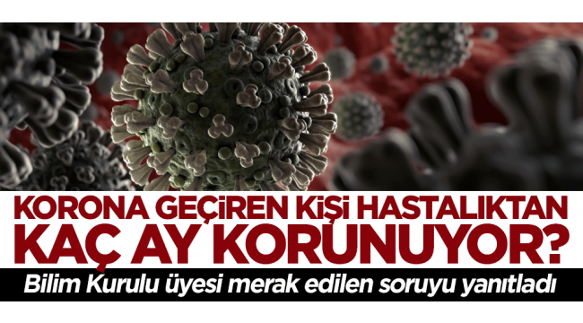 Korona geçiren kişi hastalıktan kaç ay korunuyor?
