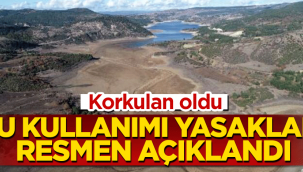 Kuraklık yasakları geldi