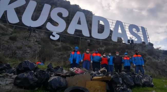 Kuşadası'nda kısıtlamada temizlik seferberliği