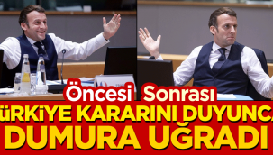 Macron, "Türkiye'ye yaptırım yok" kararını beğenmedi
