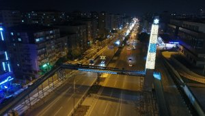 Manisa gece ışıklandırmalarıyla göz kamaştırıyor