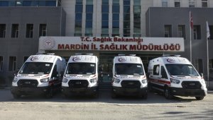 Mardin'de 10 yeni ambulans hizmete girdi