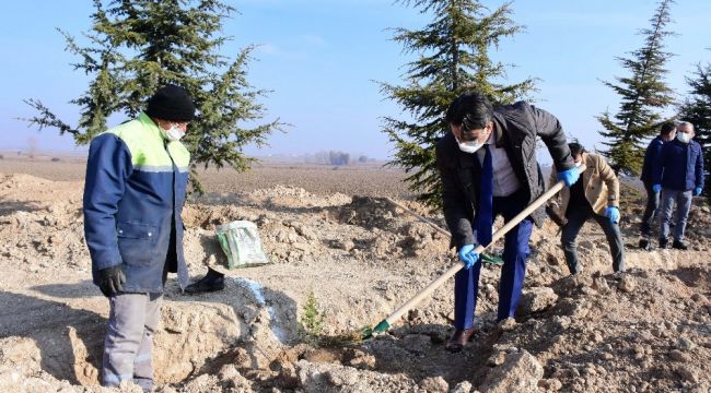 OSB Mesleki ve Teknik Lisesi'nde fidan dikimi gerçekleşti